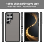 Custodia per telefono Fanying Series in PC ibrido TPU traslucido satinato, For Galaxy S25 Ultra 5G, For Galaxy S24 Ultra 5G