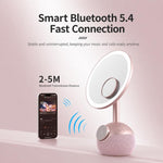 ZGA WX09 Specchio per il trucco magnetico multifunzione 4 in 1 con altoparlante Bluetooth