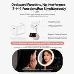 ZGA WX09 Specchio per il trucco magnetico multifunzione 4 in 1 con altoparlante Bluetooth