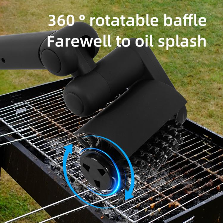 Spazzola elettrica per la pulizia della griglia del barbecue con 3 testine intercambiabili e guanti.