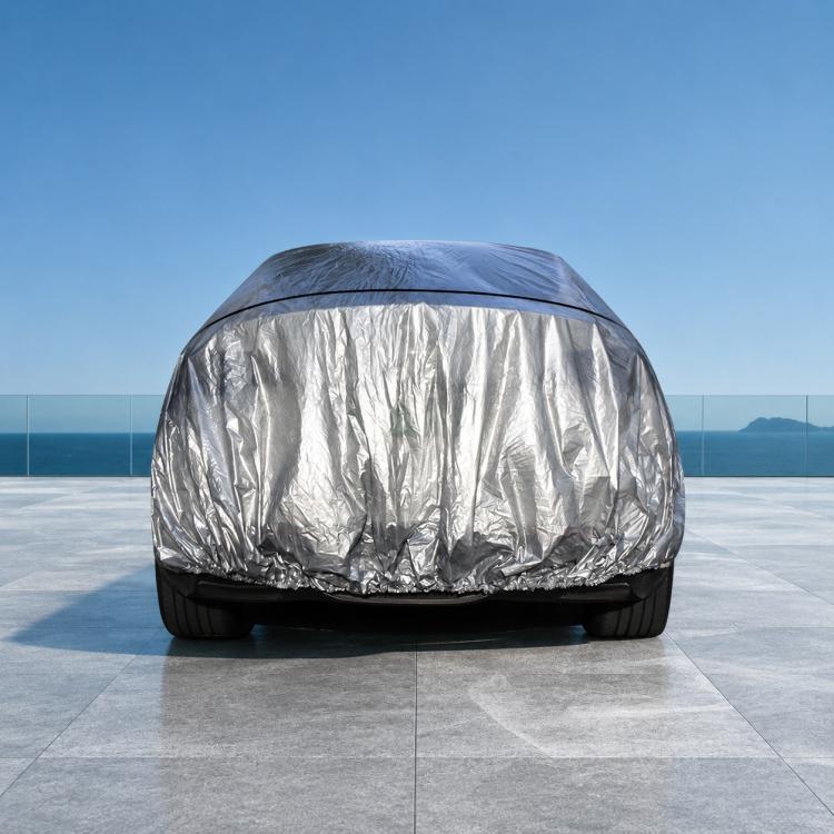 Telo copriauto in PE antipolvere, impermeabile e resistente ai raggi solari, S:400x160x120cm, M:430x160x120cm, L:480x175x120cm, XL:540x172x120cm, XXL:580x175x120cm, YL:480x175x150cm, YXL:540x175x150cm