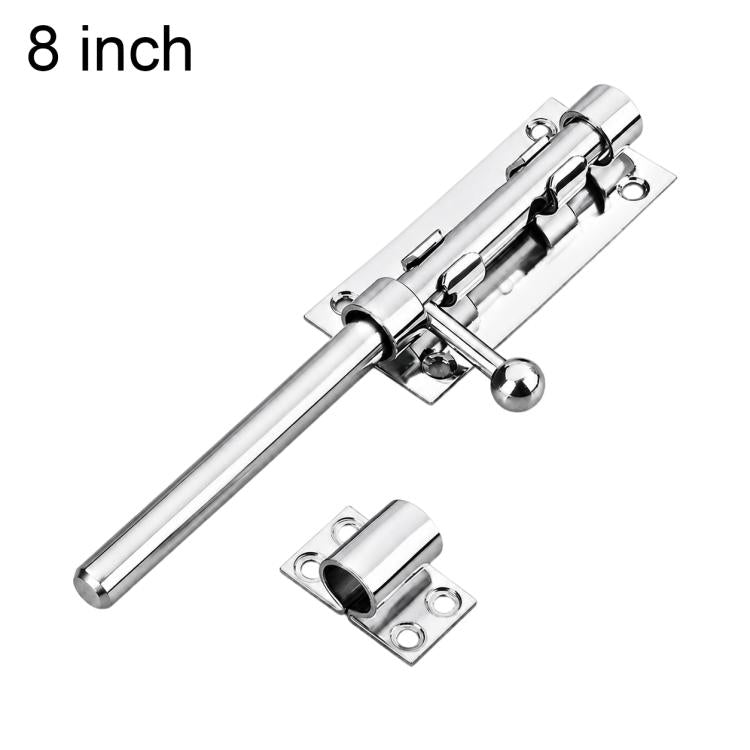 Serratura a scrocco scorrevole con maniglia a sfera in acciaio inox 304 e foro per serratura., 4 inch, 5 inch, 6 inch, 8 inch, 10 inch, 12 inch, 14 inch, 16 inch, 18 inch, 20 inch 12 Core, 20 inch 14 Core, 24 inch, 32 inch