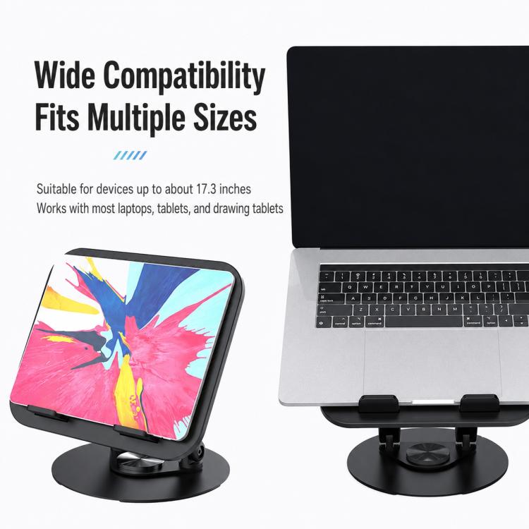 Supporto girevole 360 gradi per laptop fino a 17,3 pollici