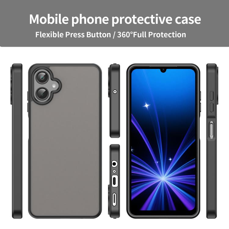 Custodia per telefono Fanying Series in PC ibrido TPU traslucido satinato, For Galaxy A06 4G, For Galaxy A35 5G