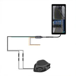 Specchietto retrovisore elettronico digitale HD cablato da 10,36 pollici per camion con touchscreen e DVR BSD., without Memory Card, with 64GB Memory Card