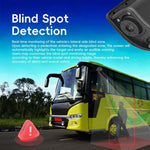 Specchietto retrovisore elettronico digitale HD cablato da 10,36 pollici per camion con touchscreen e DVR BSD., without Memory Card, with 64GB Memory Card