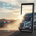 Specchietto retrovisore elettronico digitale HD cablato da 10,36 pollici per camion con touchscreen e DVR BSD., without Memory Card, with 64GB Memory Card