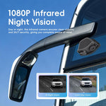 Specchietto retrovisore elettronico digitale HD cablato da 10,36 pollici per camion con touchscreen e DVR BSD., without Memory Card, with 64GB Memory Card