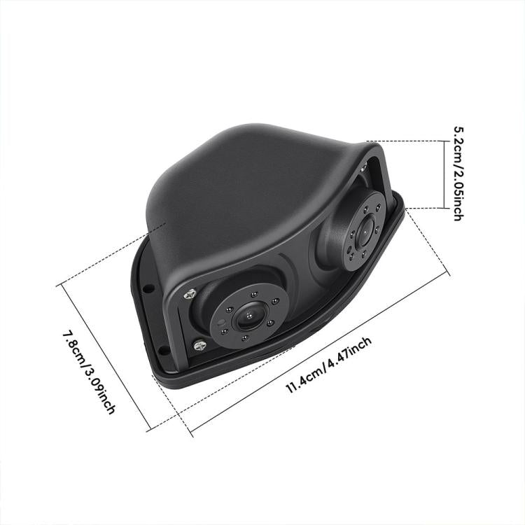 Specchietto retrovisore elettronico digitale HD cablato da 10,36 pollici per camion con touchscreen e DVR BSD., without Memory Card, with 64GB Memory Card