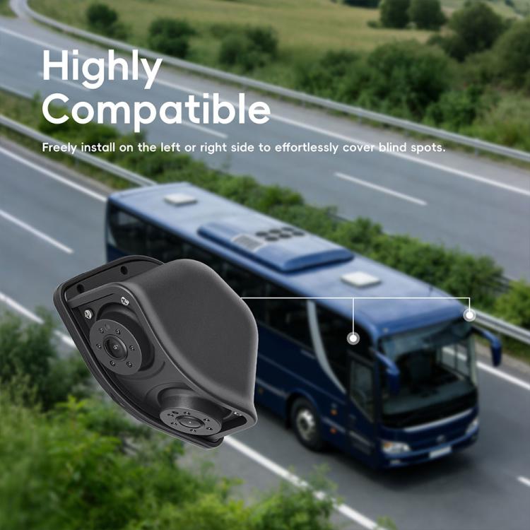Specchietto retrovisore elettronico digitale HD cablato da 10,36 pollici per camion con touchscreen e DVR BSD., without Memory Card, with 64GB Memory Card