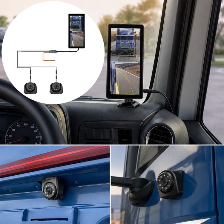 Specchietto retrovisore digitale HD 10,36" per camion con DVR