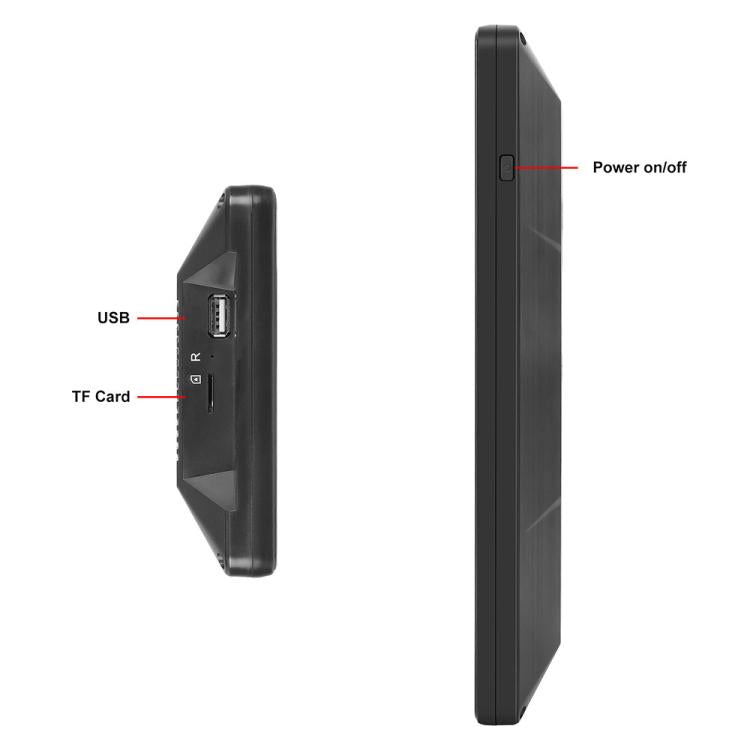 Specchietto retrovisore elettronico digitale HD cablato con touchscreen da 10,36 pollici per camion, set 2 in 1 con DVR BSD.