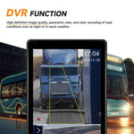 Specchietto retrovisore elettronico digitale HD cablato con touchscreen da 10,36 pollici per camion, set 2 in 1 con DVR BSD.