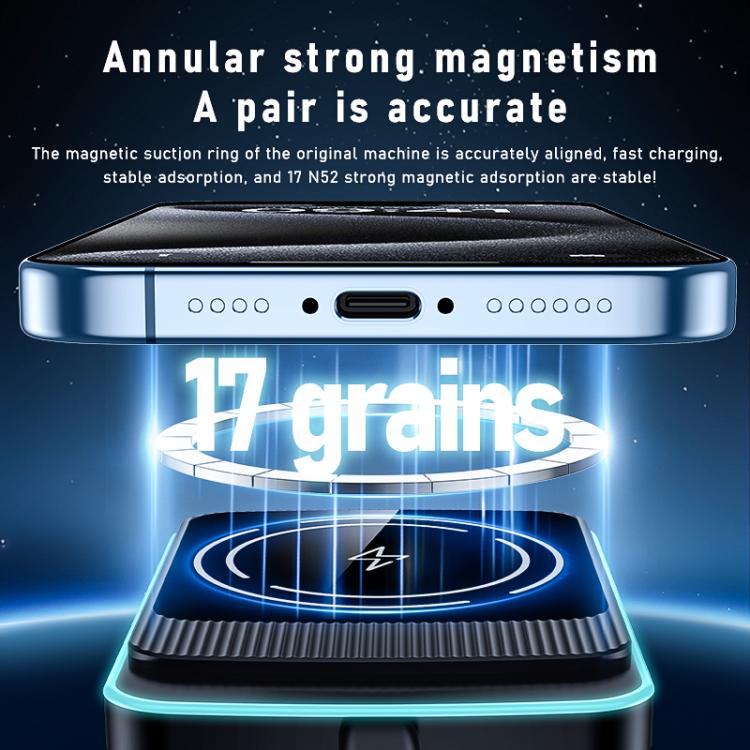 Supporto magnetico in acrilico per caricabatterie wireless da auto MDX-T6