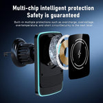 Supporto magnetico in acrilico per caricabatterie wireless da auto MDX-T6