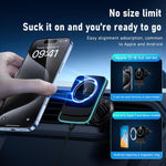 Supporto magnetico in acrilico per caricabatterie wireless da auto MDX-T6