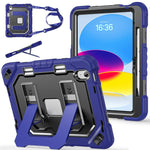 Custodia per tablet resistente con scomparto per penna, cinturino e ampio supporto., For iPad 2025 / 2022