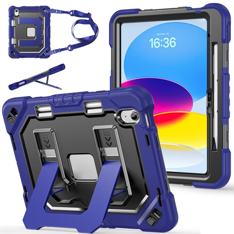 Custodia per tablet resistente con scomparto per penna, cinturino e ampio supporto., For iPad 2025 / 2022