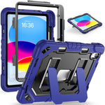 Custodia per tablet resistente con scomparto per penna, cinturino e ampio supporto., For iPad 2025 / 2022