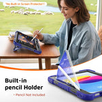 Custodia per tablet resistente con scomparto per penna, cinturino e ampio supporto., For iPad 2025 / 2022