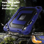 Custodia per tablet resistente con scomparto per penna, cinturino e ampio supporto., For iPad 2025 / 2022