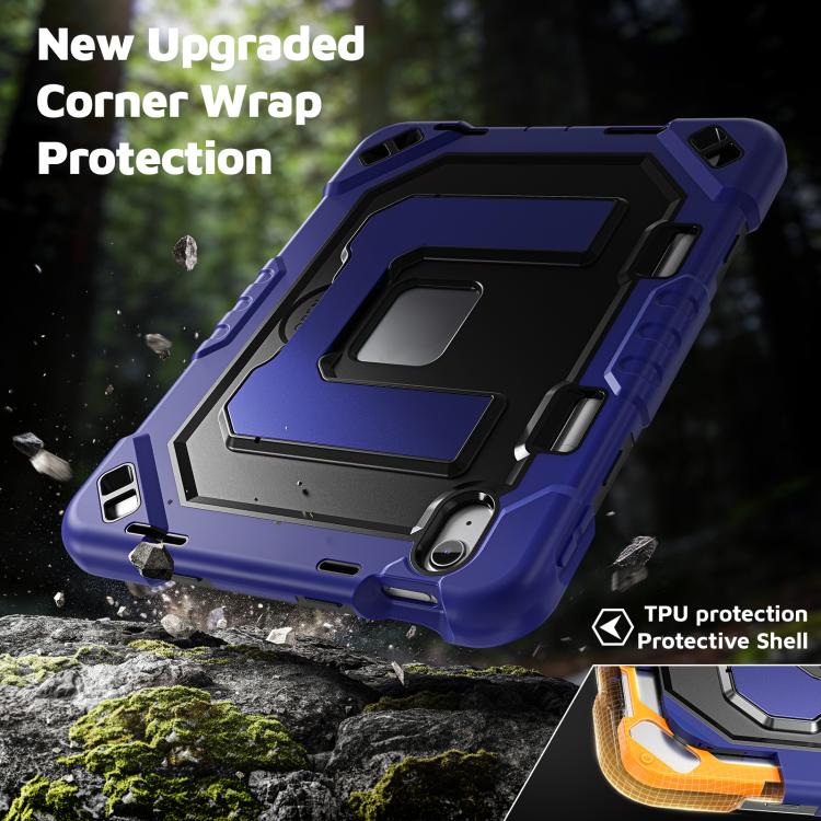 Custodia per tablet resistente con scomparto per penna, cinturino e ampio supporto., For iPad 2025 / 2022