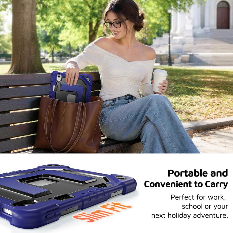Custodia per tablet resistente con scomparto per penna, cinturino e ampio supporto., For iPad 2025 / 2022