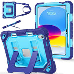 Custodia per tablet resistente con scomparto per penna, cinturino e ampio supporto., For iPad 2025 / 2022