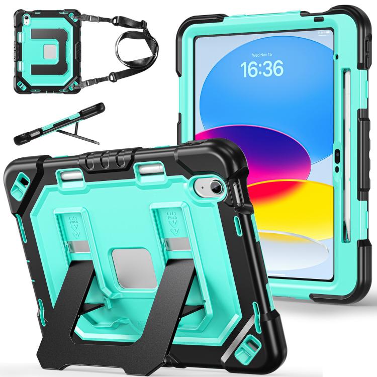 Custodia per tablet resistente con scomparto per penna, cinturino e ampio supporto., For iPad 2025 / 2022