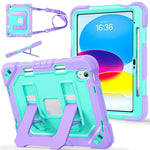 Custodia per tablet resistente con scomparto per penna, cinturino e ampio supporto., For iPad 2025 / 2022