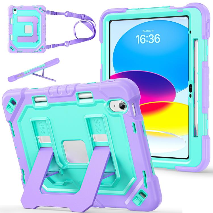 Custodia per tablet resistente con scomparto per penna, cinturino e ampio supporto., For iPad 2025 / 2022