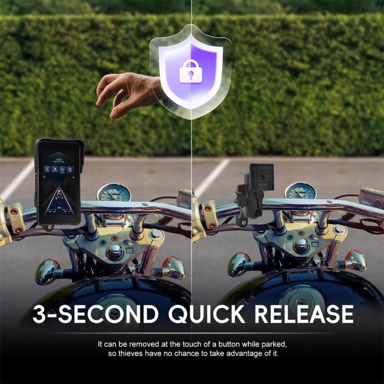Navigatore GPS portatile impermeabile verticale da 5 pollici per moto, compatibile con CarPlay., Standard, Standard+Tire Pressure Monitor