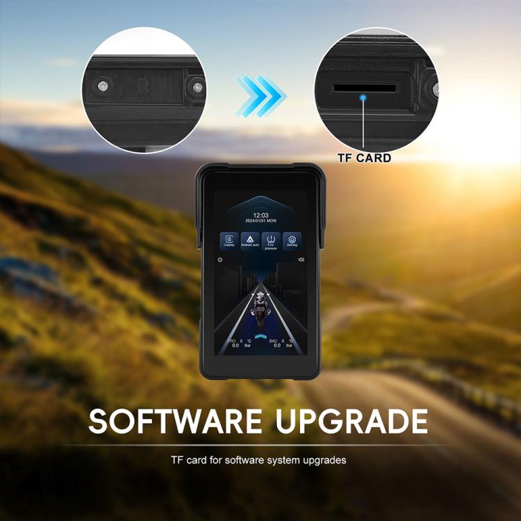 Navigatore GPS portatile impermeabile verticale da 5 pollici per moto, compatibile con CarPlay., Standard, Standard+Tire Pressure Monitor