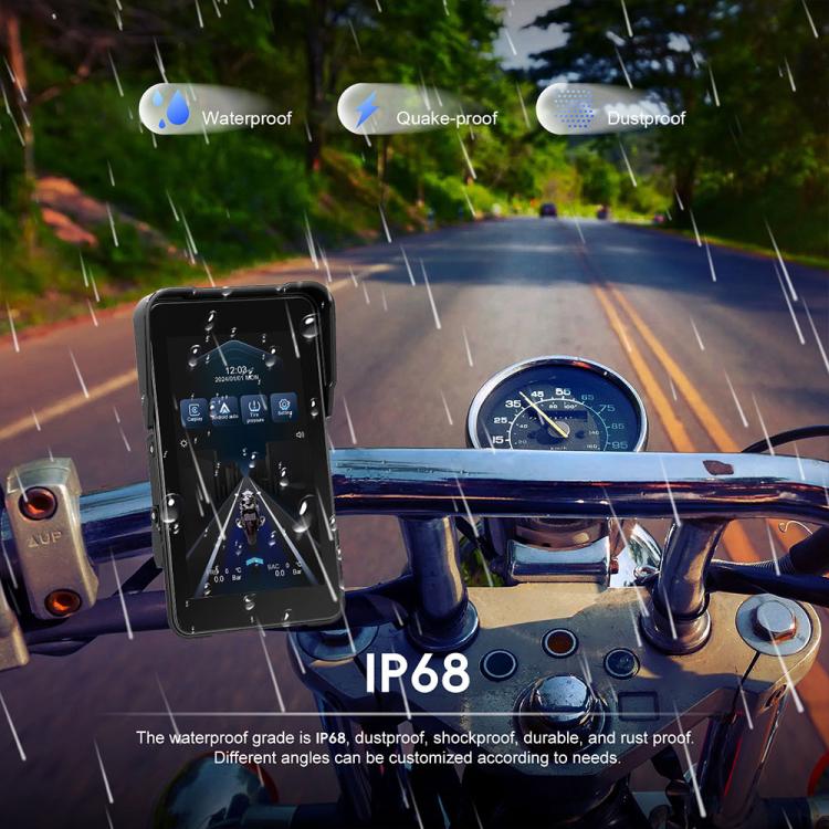 Navigatore GPS portatile impermeabile verticale da 5 pollici per moto, compatibile con CarPlay., Standard, Standard+Tire Pressure Monitor