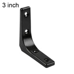 Semplici staffe di supporto ad angolo retto a forma di L in acciaio laminato a freddo per mensole a muro., 3 inch, 4 inch, 5 inch, 6 inch, 8 inch, 10 inch, 12 inch, 16 inch