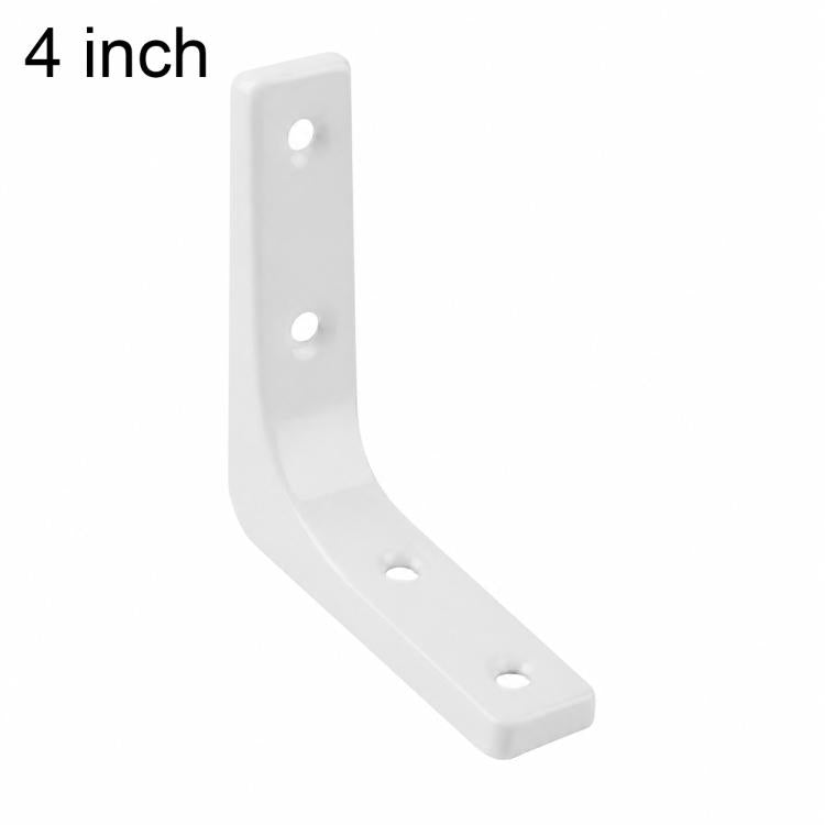Semplici staffe di supporto ad angolo retto a forma di L in acciaio laminato a freddo per mensole a muro., 3 inch, 4 inch, 5 inch, 6 inch, 8 inch, 10 inch, 12 inch, 16 inch