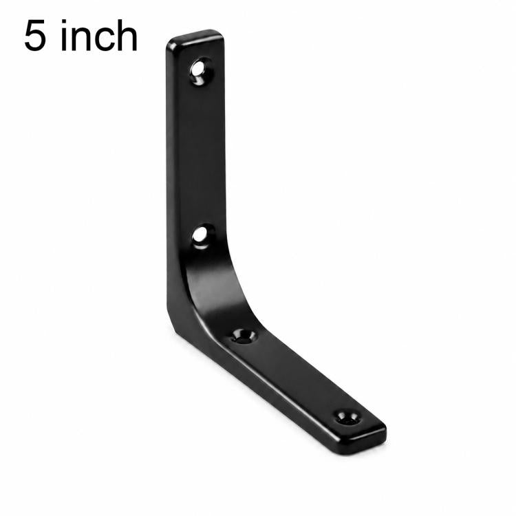 Semplici staffe di supporto ad angolo retto a forma di L in acciaio laminato a freddo per mensole a muro., 3 inch, 4 inch, 5 inch, 6 inch, 8 inch, 10 inch, 12 inch, 16 inch