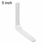 Semplici staffe di supporto ad angolo retto a forma di L in acciaio laminato a freddo per mensole a muro., 3 inch, 4 inch, 5 inch, 6 inch, 8 inch, 10 inch, 12 inch, 16 inch