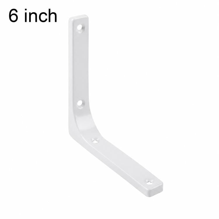 Semplici staffe di supporto ad angolo retto a forma di L in acciaio laminato a freddo per mensole a muro., 3 inch, 4 inch, 5 inch, 6 inch, 8 inch, 10 inch, 12 inch, 16 inch