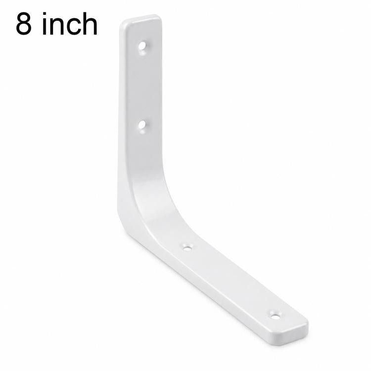 Semplici staffe di supporto ad angolo retto a forma di L in acciaio laminato a freddo per mensole a muro., 3 inch, 4 inch, 5 inch, 6 inch, 8 inch, 10 inch, 12 inch, 16 inch