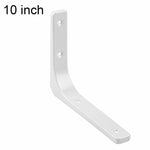 Semplici staffe di supporto ad angolo retto a forma di L in acciaio laminato a freddo per mensole a muro., 3 inch, 4 inch, 5 inch, 6 inch, 8 inch, 10 inch, 12 inch, 16 inch