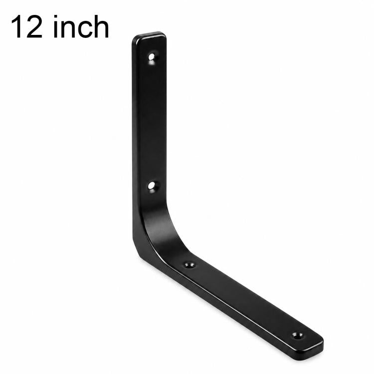 Semplici staffe di supporto ad angolo retto a forma di L in acciaio laminato a freddo per mensole a muro., 3 inch, 4 inch, 5 inch, 6 inch, 8 inch, 10 inch, 12 inch, 16 inch