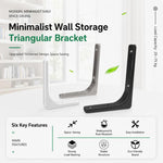 Semplici staffe di supporto ad angolo retto a forma di L in acciaio laminato a freddo per mensole a muro., 3 inch, 4 inch, 5 inch, 6 inch, 8 inch, 10 inch, 12 inch, 16 inch
