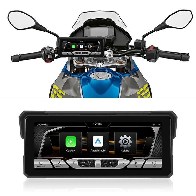 Navigatore GPS portatile 8,1" impermeabile wireless per moto