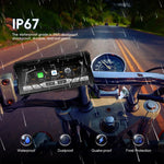 Navigatore GPS portatile da 8,1 pollici impermeabile e wireless per moto, compatibile con CarPlay., Standard, Standard+Tire Pressure Monitor