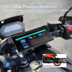 Navigatore GPS portatile da 8,1 pollici impermeabile e wireless per moto, compatibile con CarPlay., Standard, Standard+Tire Pressure Monitor
