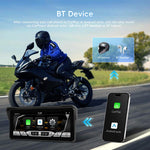 Navigatore GPS portatile da 8,1 pollici impermeabile e wireless per moto, compatibile con CarPlay., Standard, Standard+Tire Pressure Monitor