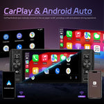 Console centrale da 5 pollici Single Din con Android 15, CarPlay e navigatore video per auto., Standard, Standard+Reversing Camera+Mic