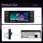 Console centrale da 5 pollici Single Din con Android 15, CarPlay e navigatore video per auto., Standard, Standard+Reversing Camera+Mic