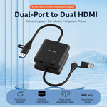 Docking station Blueendless HU201 USB-C a doppia HDMI